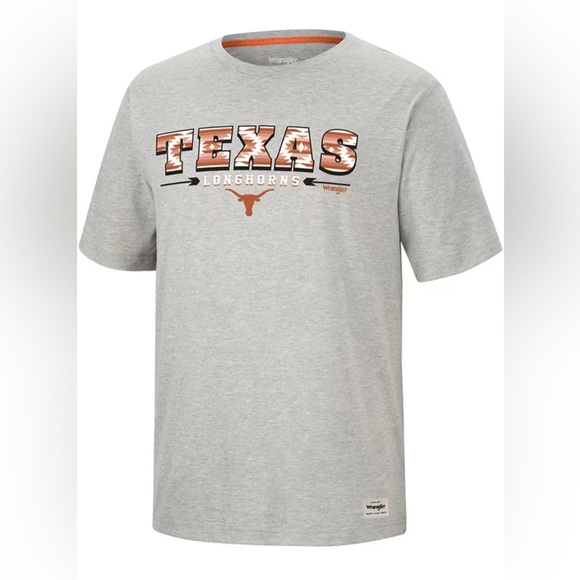 Wrangler Other - Wrangler Gray Texas Longhorns Short Sleeve Tee